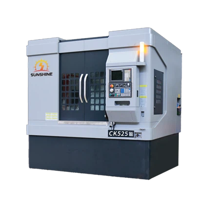Torno vertical CNC de coluna dupla CK525 Torno vertical CNC de alta eficiência com torreta dupla